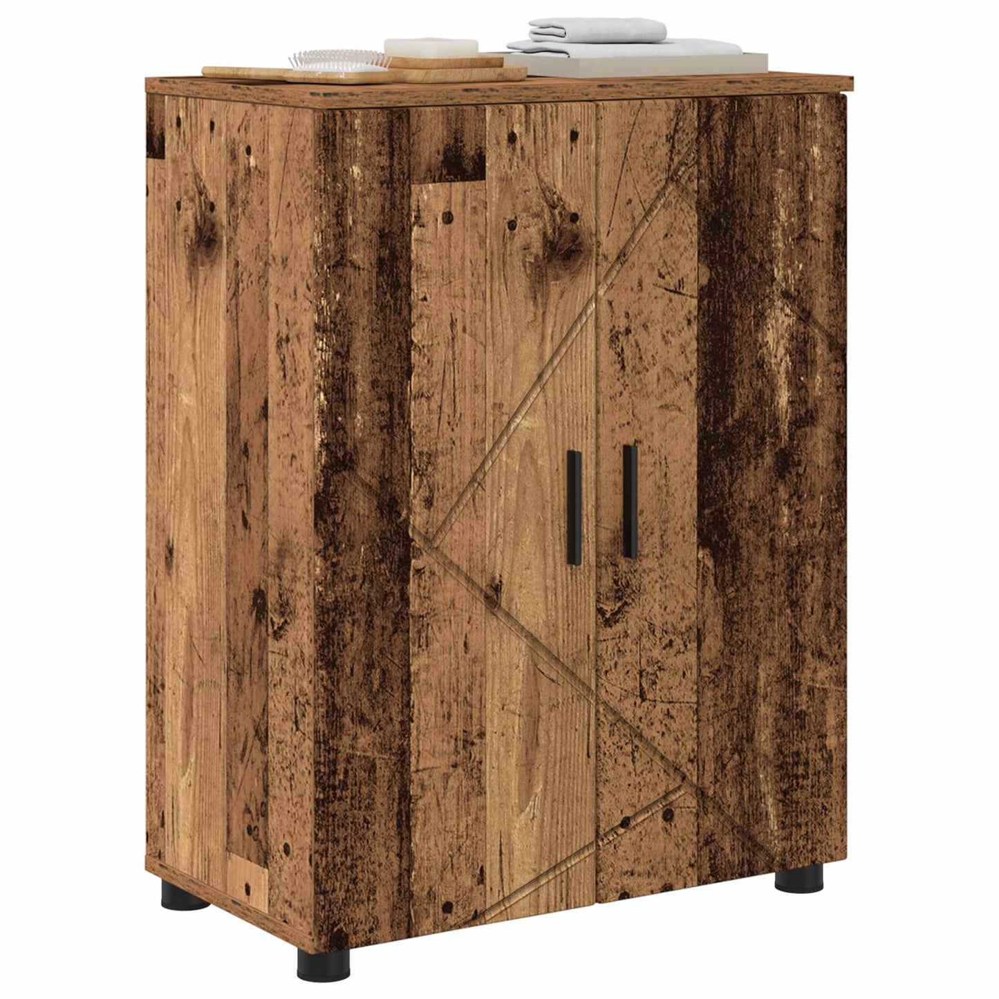Bathroom Cabinet with Storage Old Wood 60 x 35 x 80 cm