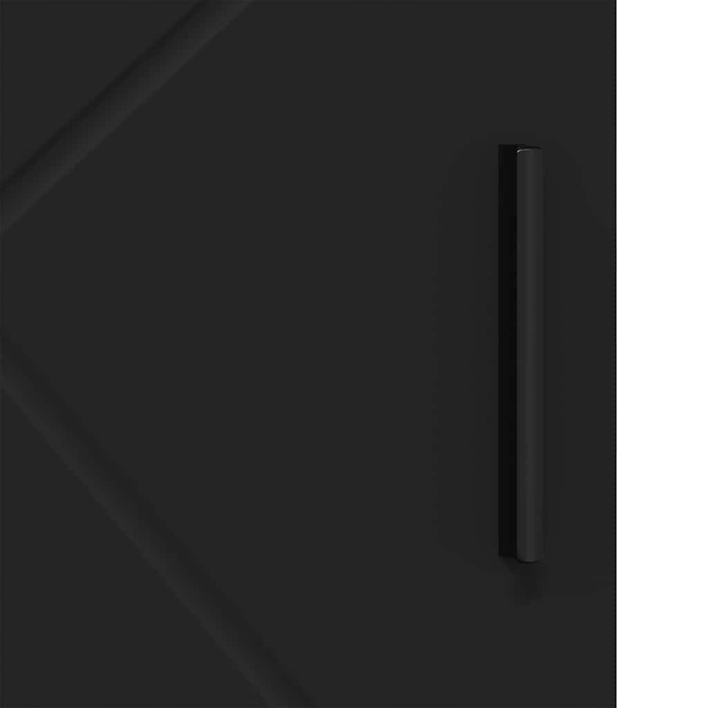 Bathroom Cabinet Black 30 x 35 x 95 cm Engineered wood & Metal