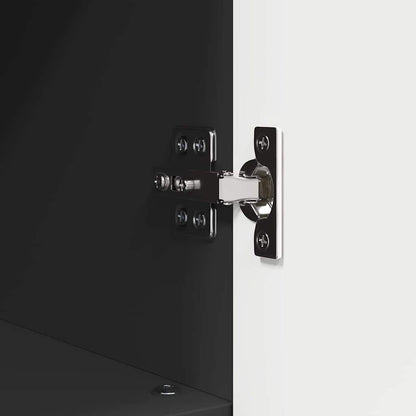 Bathroom Cabinet Black 30 x 35 x 95 cm Engineered wood & Metal