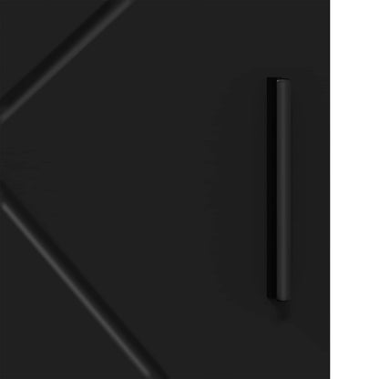 Bathroom Cabinet Black 30 x 35 x 95 cm Engineered wood & Metal