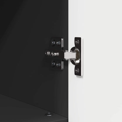 Bathroom Cabinet Black 30 x 35 x 95 cm Engineered wood & Metal