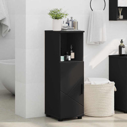 Bathroom Cabinet Black 30 x 35 x 95 cm Engineered wood & Metal