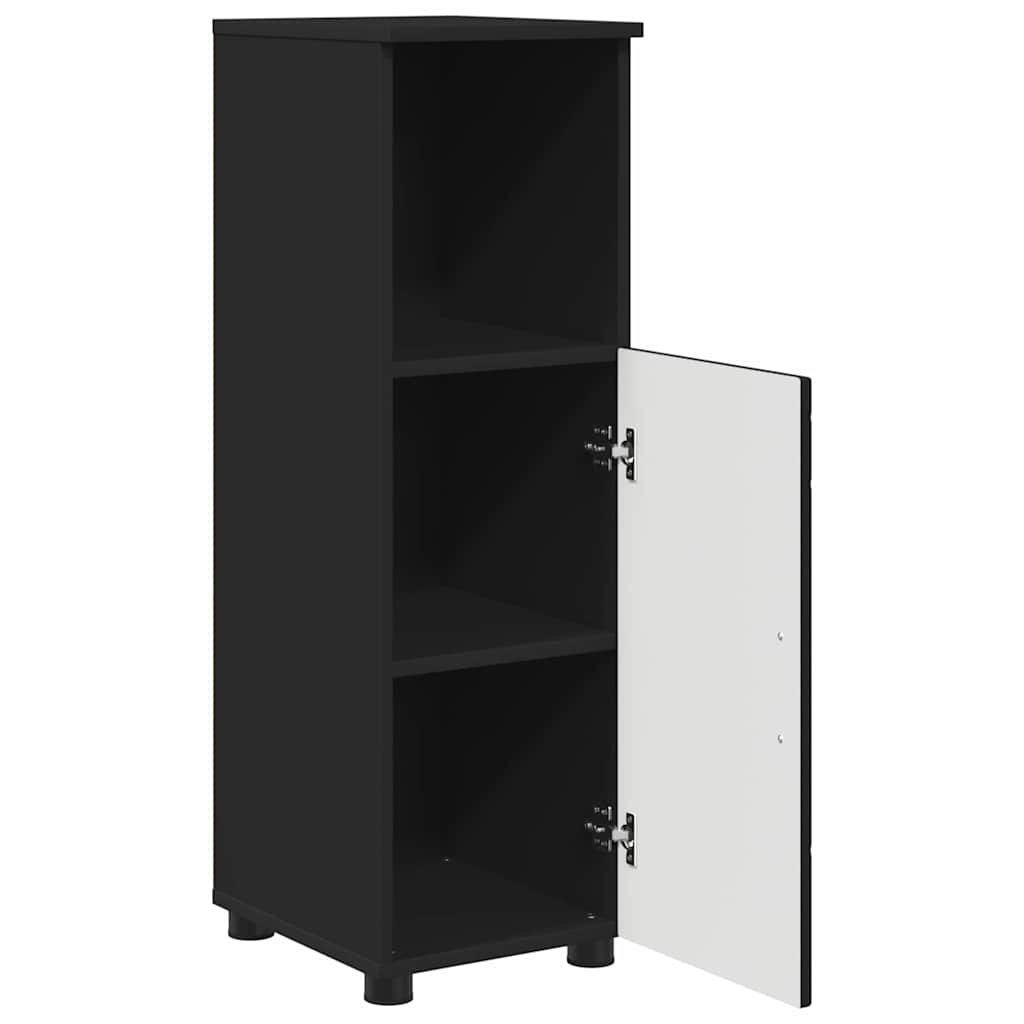 Bathroom Cabinet Black 30 x 35 x 95 cm Engineered wood & Metal