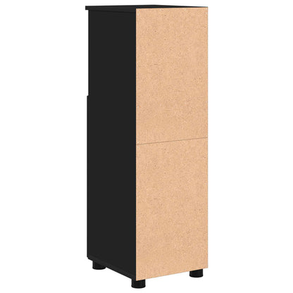 Bathroom Cabinet Black 30 x 35 x 95 cm Engineered wood & Metal