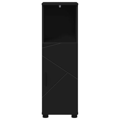 Bathroom Cabinet Black 30 x 35 x 95 cm Engineered wood & Metal