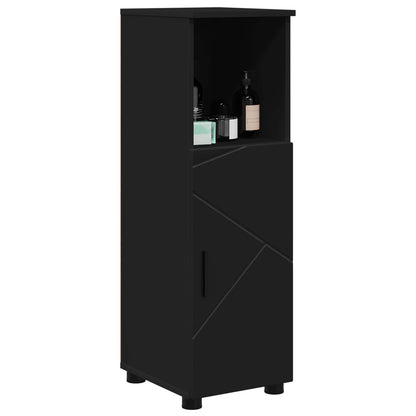 Bathroom Cabinet Black 30 x 35 x 95 cm Engineered wood & Metal