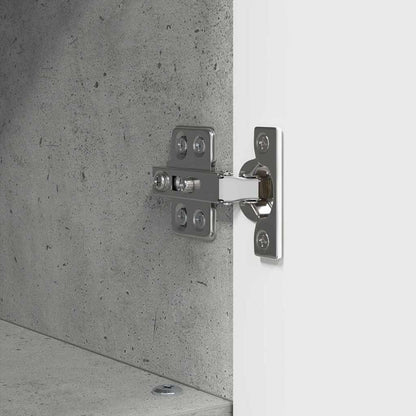 Bathroom Cabinet with Storage Concrete Grey 30 x 35 x 95 cm