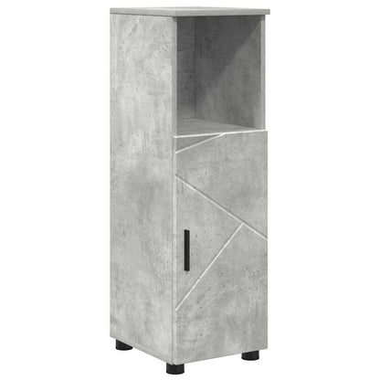Bathroom Cabinet with Storage Concrete Grey 30 x 35 x 95 cm