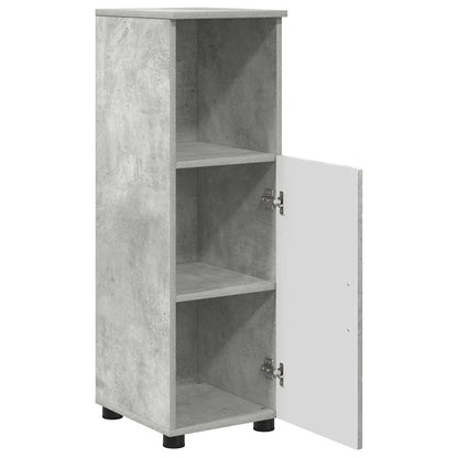 Bathroom Cabinet with Storage Concrete Grey 30 x 35 x 95 cm