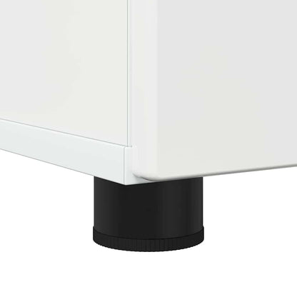 Bathroom Cabinet with Storage High Gloss White 30 x 35 x 95 cm