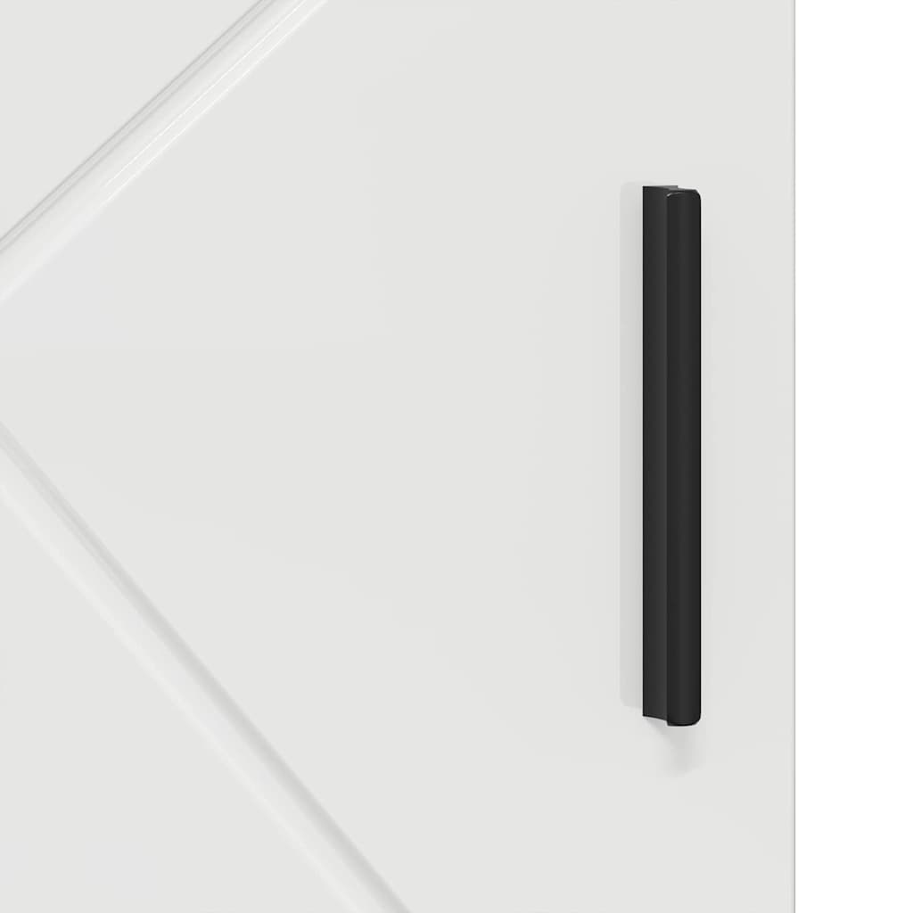 Bathroom Cabinet with Storage High Gloss White 30 x 35 x 95 cm