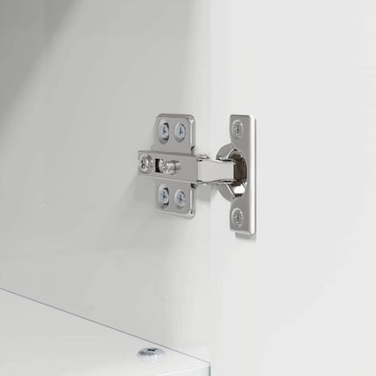 Bathroom Cabinet with Storage High Gloss White 30 x 35 x 95 cm