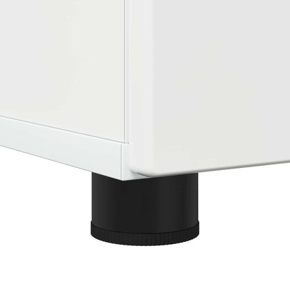 Bathroom Cabinet with Storage High Gloss White 30 x 35 x 95 cm