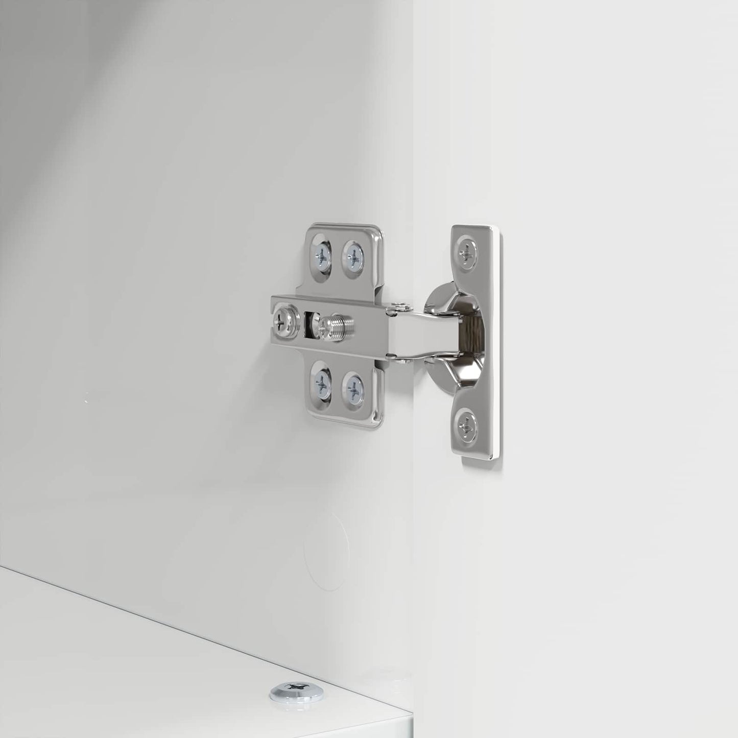 Bathroom Cabinet with Storage High Gloss White 30 x 35 x 95 cm