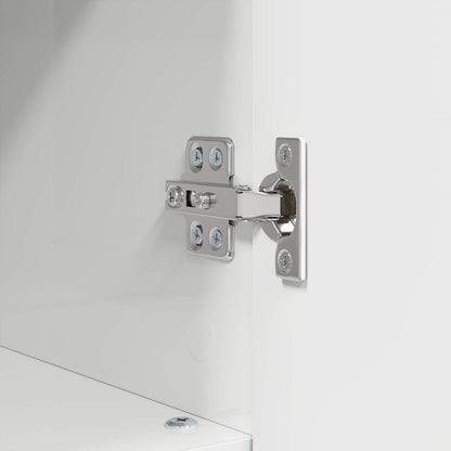 Bathroom Cabinet with Storage High Gloss White 30 x 35 x 95 cm