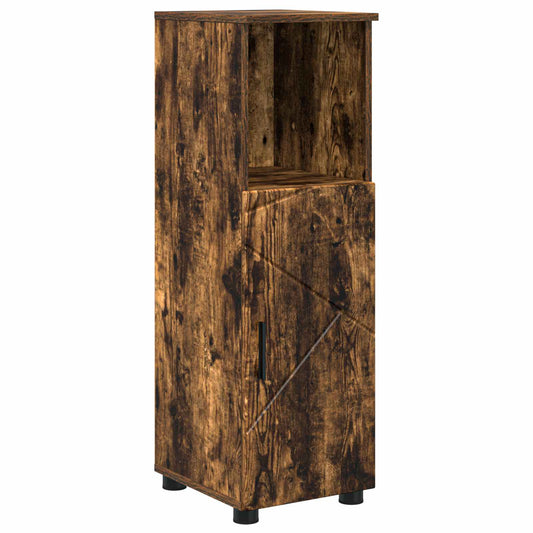 Bathroom Cabinet Smoked Oak 30 x 35 x 95 cm