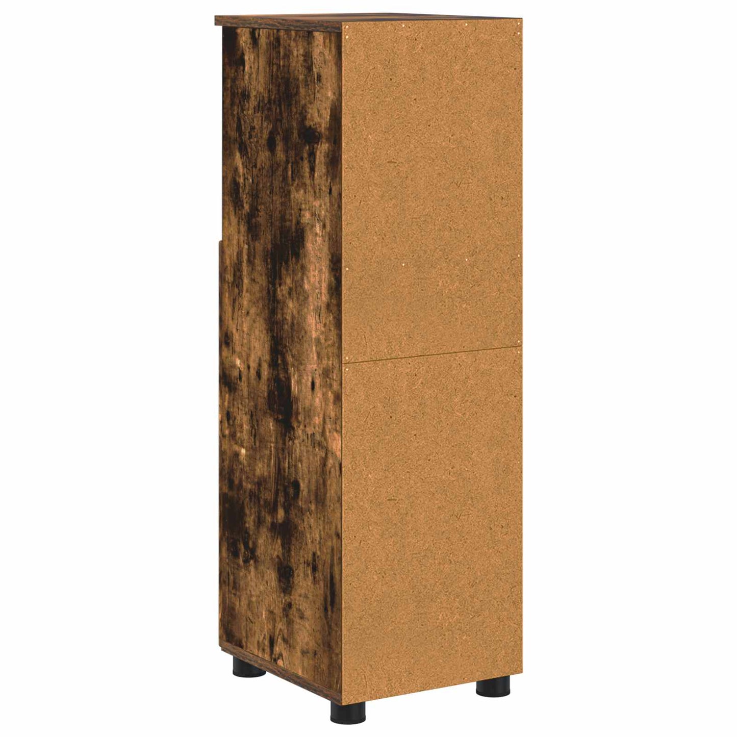 Bathroom Cabinet with Storage Smoked Oak 30 x 35 x 95 cm