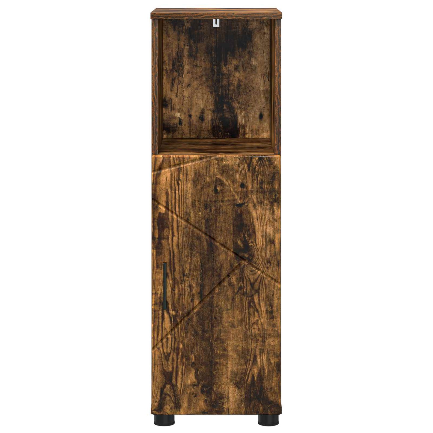 Bathroom Cabinet with Storage Smoked Oak 30 x 35 x 95 cm