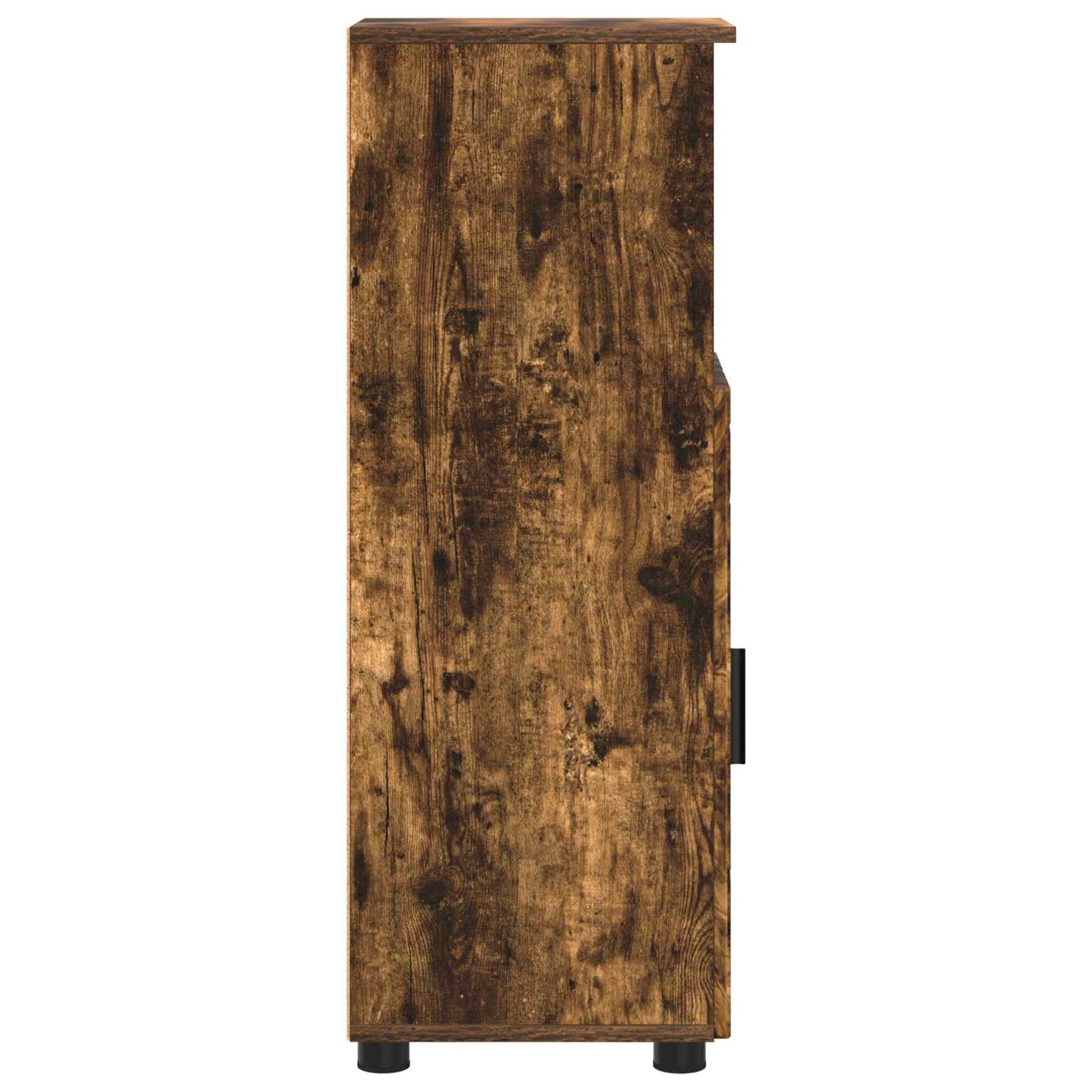 Bathroom Cabinet with Storage Smoked Oak 30 x 35 x 95 cm