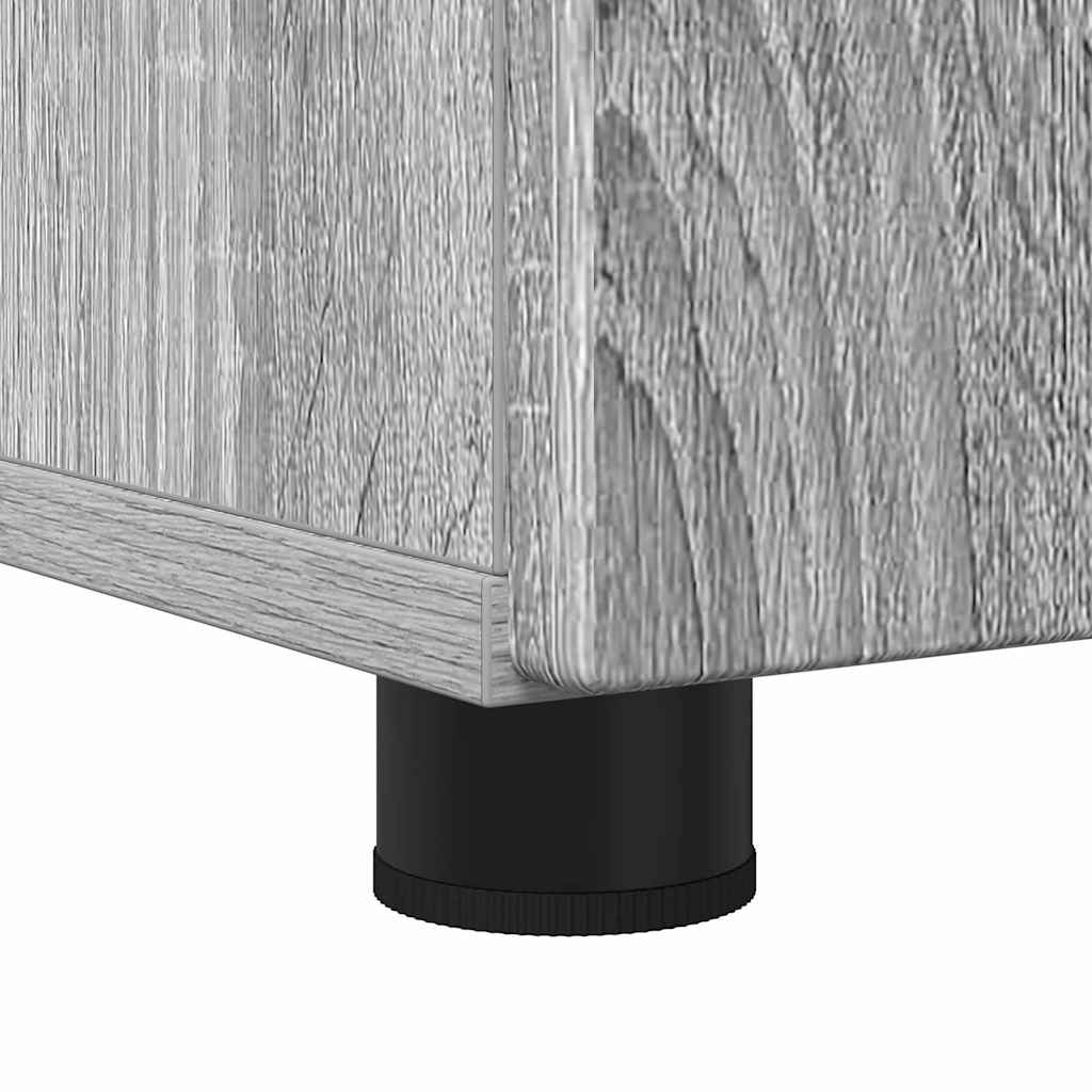 Bathroom Cabinet with Storage Grey Sonoma 30 x 35 x 95 cm