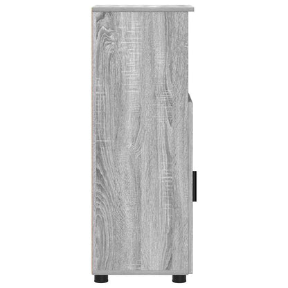 Bathroom Cabinet with Storage Grey Sonoma 30 x 35 x 95 cm