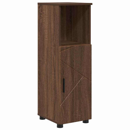 Bathroom Cabinet with Storage Brown Oak 30 x 35 x 95 cm