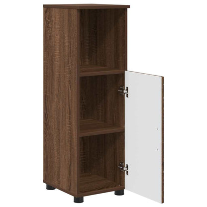 Bathroom Cabinet with Storage Brown Oak 30 x 35 x 95 cm