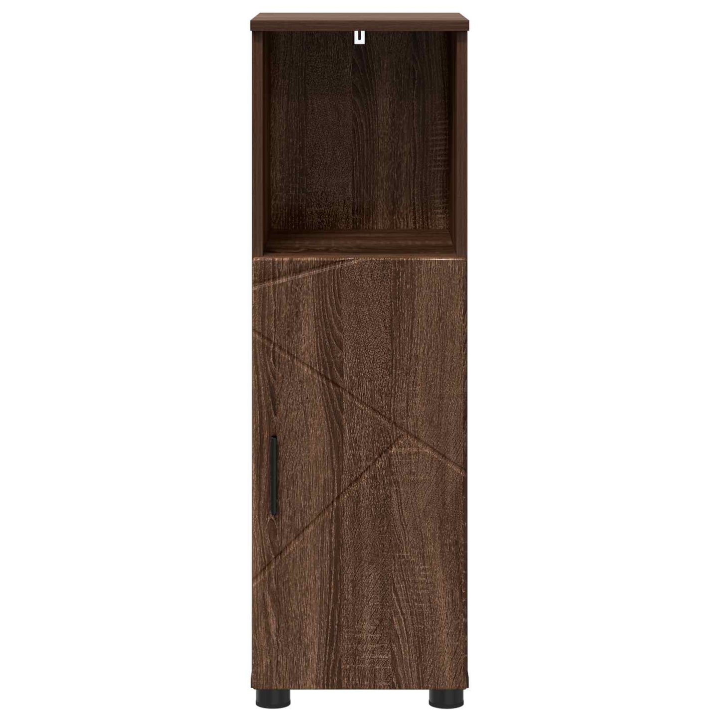Bathroom Cabinet with Storage Brown Oak 30 x 35 x 95 cm