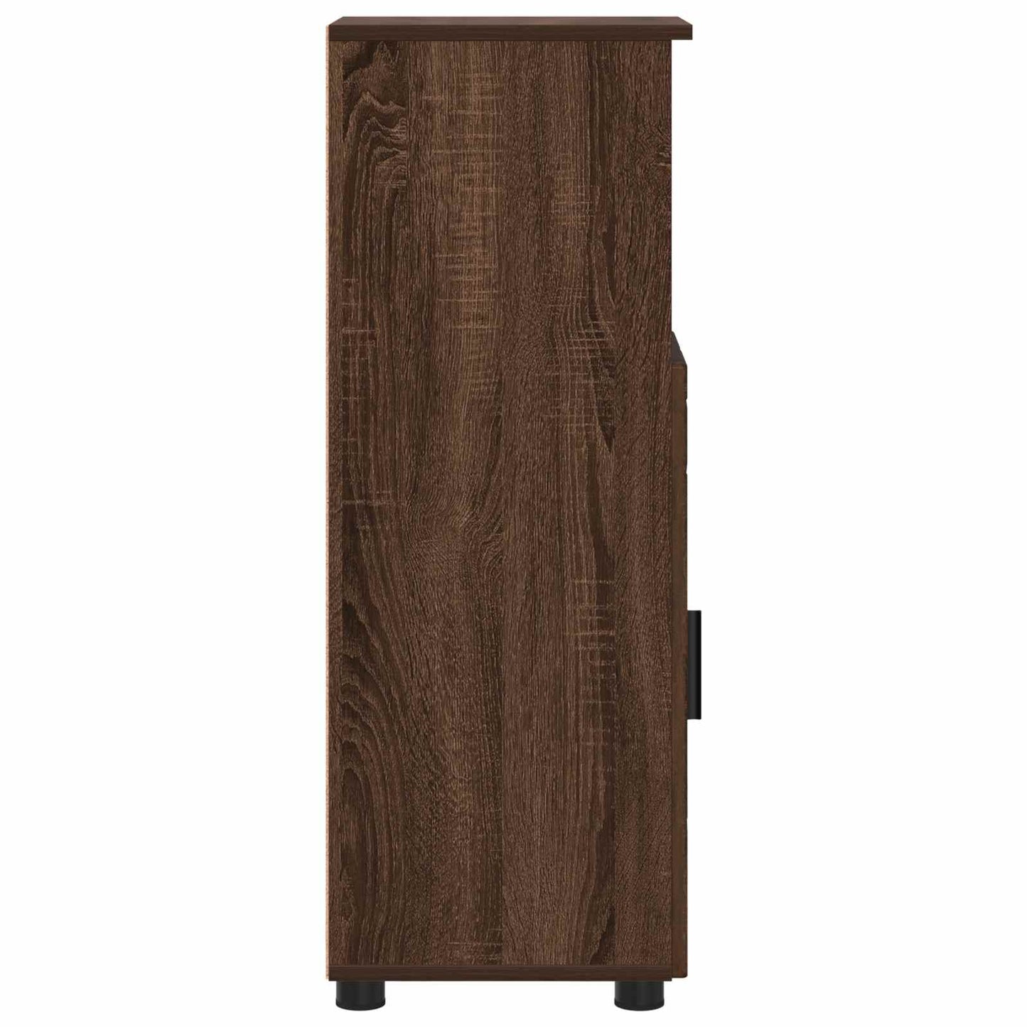 Bathroom Cabinet with Storage Brown Oak 30 x 35 x 95 cm