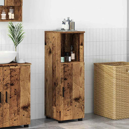 Bathroom Cabinet with Storage Old Wood 30 x 35 x 95 cm