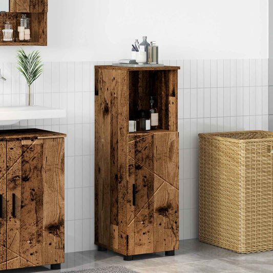Bathroom Cabinet Old Wood 30 x 35 x 95 cm