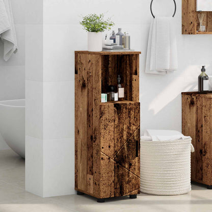 Bathroom Cabinet with Storage Old Wood 30 x 35 x 95 cm