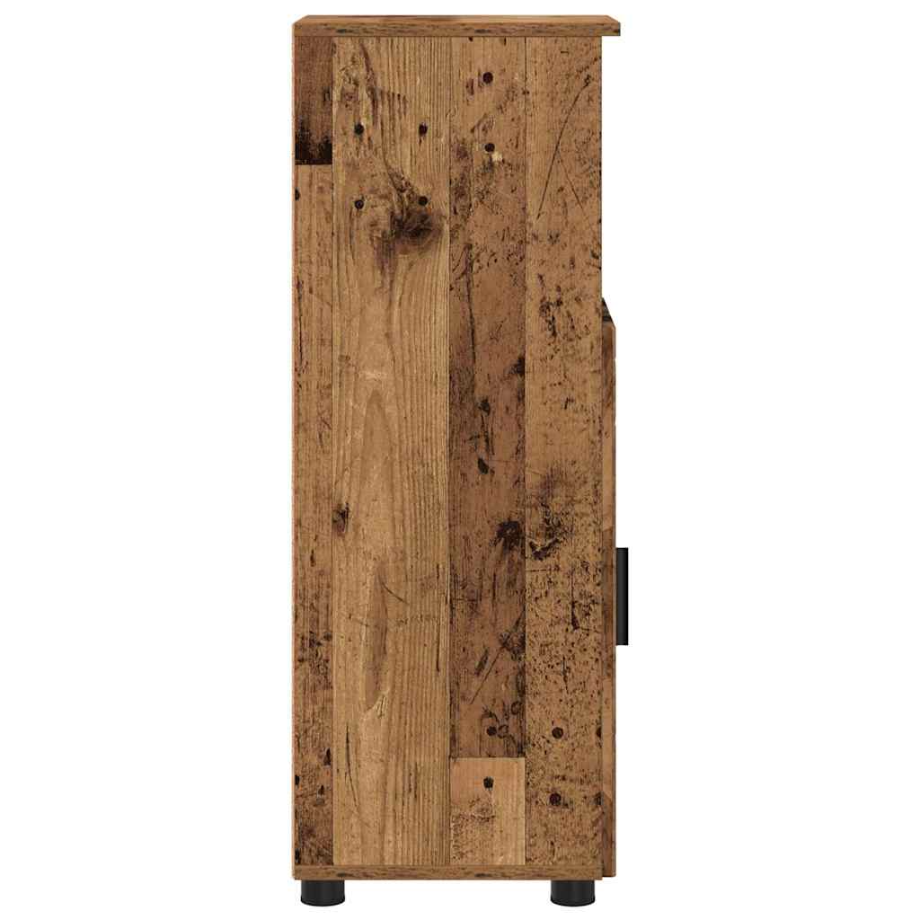 Bathroom Cabinet with Storage Old Wood 30 x 35 x 95 cm