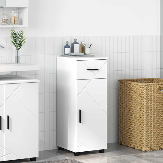 Bathroom Cabinet White 30 x 35 x 80 cm Engineered wood & Metal