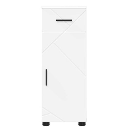 Bathroom Cabinet White 30 x 35 x 80 cm Engineered wood & Metal