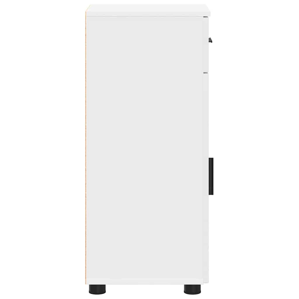 Bathroom Cabinet White 30 x 35 x 80 cm Engineered wood & Metal