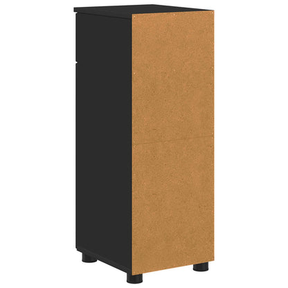 Bathroom Cabinet Black 30 x 35 x 80 cm Engineered wood & Metal