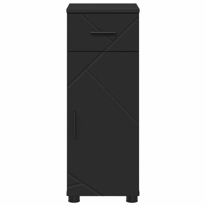 Bathroom Cabinet Black 30 x 35 x 80 cm Engineered wood & Metal