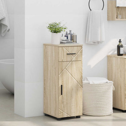 Bathroom Cabinet with Drawer Sonoma Oak 30 x 35 x 80 cm
