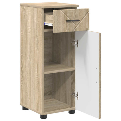 Bathroom Cabinet with Drawer Sonoma Oak 30 x 35 x 80 cm