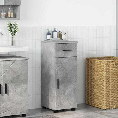 Bathroom Cabinet with Drawer Concrete Grey 30 x 35 x 80 cm
