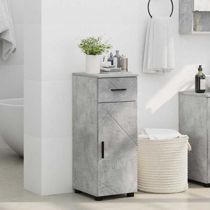 Bathroom Cabinet with Drawer Concrete Grey 30 x 35 x 80 cm