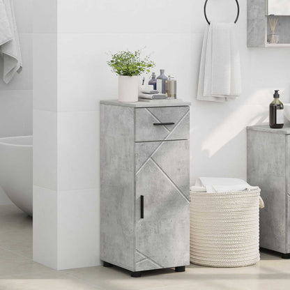 Bathroom Cabinet with Drawer Concrete Grey 30 x 35 x 80 cm