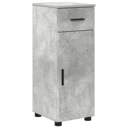 Bathroom Cabinet with Drawer Concrete Grey 30 x 35 x 80 cm