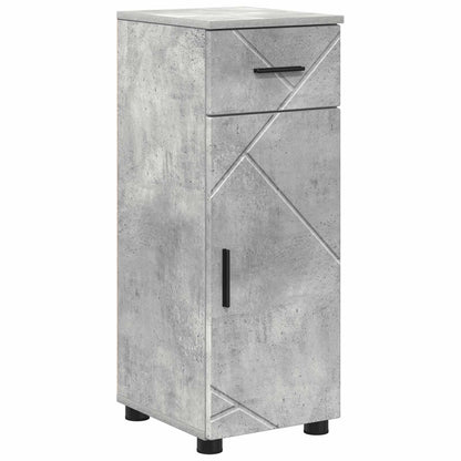 Bathroom Cabinet with Drawer Concrete Grey 30 x 35 x 80 cm