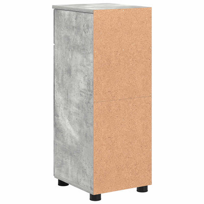 Bathroom Cabinet with Drawer Concrete Grey 30 x 35 x 80 cm