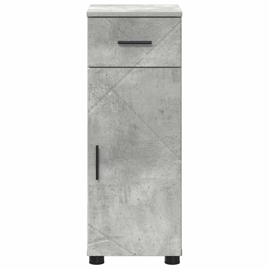 Bathroom Cabinet with Drawer Concrete Grey 30 x 35 x 80 cm
