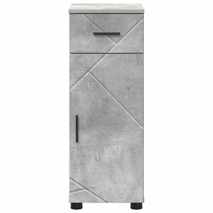 Bathroom Cabinet with Drawer Concrete Grey 30 x 35 x 80 cm