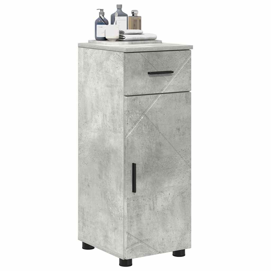 Bathroom Cabinet with Drawer Concrete Grey 30 x 35 x 80 cm