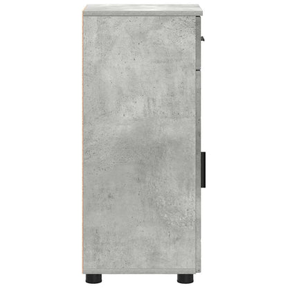Bathroom Cabinet with Drawer Concrete Grey 30 x 35 x 80 cm